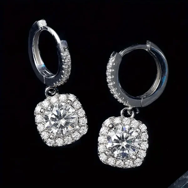 Moissanite 1Pair 0.5/1/2/3Carat S925 Silver Earring,