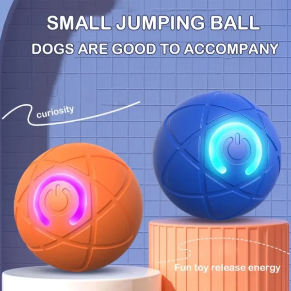 Interactive 4th Generation Smart Dog Toy Ball, Automatic Moving, USB Rechargeable, Geometric Pattern, Plastic, for Small Breeds, Pet Play Ball with Lithium Polymer Battery, ≤36V - Image 2