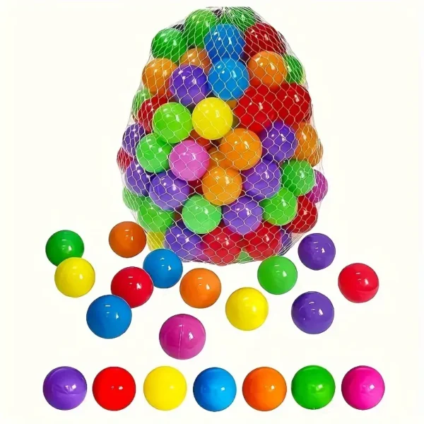 24/34/54/74/104pcs soft plastic ball pit, ocean ball, plastic toy ball, Pet Ball, indoor and outdoor game park toy ball, outdoor sports ball, aquarium ocean ball, Christmas Halloween party decorations