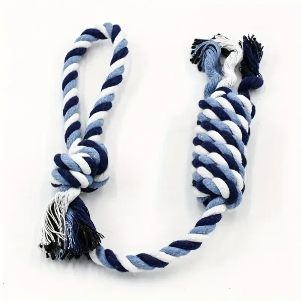 Pet Rope Toy Hand Pulling Knot Interactive Tug-of-war Pet Toy Suitable for Small Dogs Random Color 1pc
