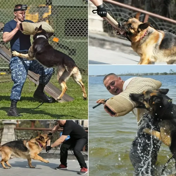 Dog Bite Training Set, Professional Dog Bite Training Protection Equipment, Bite Sleeve Arm with Whip Stirring Rod, Dog Bite Pillow Pulling Rope Toy, Suitable for Bulldogs, German Shepherd Dogs - Image 3