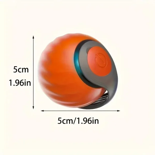 Interactive Cat Toy Ball - USB Rechargeable, Striped Rolling and Swinging Design for Cats, Relieves Boredom, Durable Acrylic Nitrile Material, Perfect for Small Breeds, Kitten Teaser Ball | Striped Pattern | USB Charging Bal - Image 2