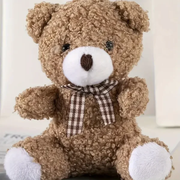 Random Color Cartoon Bear Plush Toy, Soft Fabric Dog Toy for Pet Interaction and Play, Medium Size, Dog Supplies - Image 4