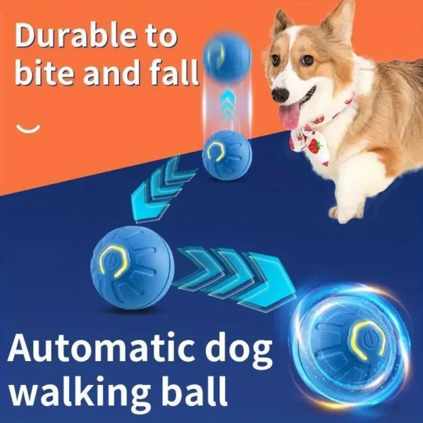 Gravity Smart Jumping ball Charging cat dog rolling ball since hi pet cat dog toy ball electric smart pet ball - Image 2