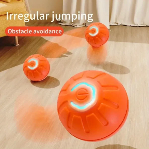 Gravity Smart Jumping ball Charging cat dog rolling ball since hi pet cat dog toy ball electric smart pet ball - Image 5