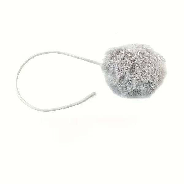 Rustic Wood Cat Tree Accessories Set, Plush Pompom Hanging Rope, DIY Pet Play Mat, Small Size, No Battery Needed, with Indoor/Outdoor Cat Toy Attachments for All Breed Sizes - Image 4