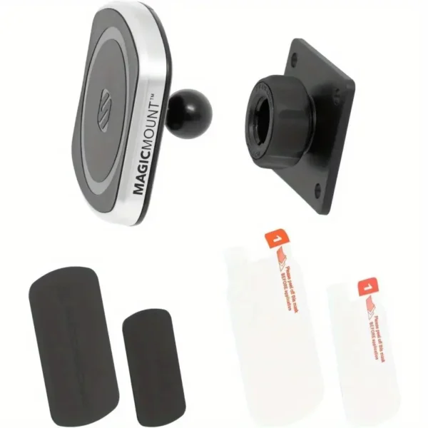 Scosche MagicMount Pro2 Magnetic Car Cell Phone Holder with AMPS Mounting Plate for Scosche ProClip Vehicle Specific Mount Bases Phone Stand Compatible with MagSafe iPhone Samsung Base Required - Image 3