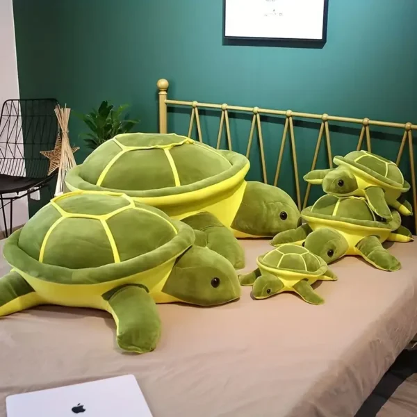Cat Resting Nest Pillow Turtle Plush Toy Cute Cuddly Pillow Cat Sleeping Companion - Image 3