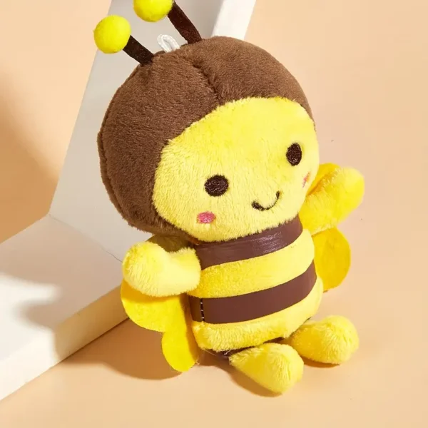 Interactive Bee-Shaped Plush Toy for Pets | Soft Fabric with Striped Wings and Antennae | Ideal for Medium Breeds | Engaging Pet Play Companion, Pet Toys
