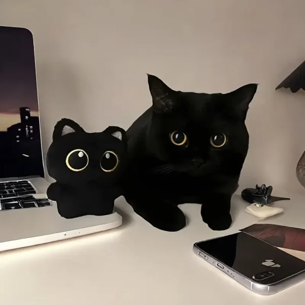 Soft Durable Cartoon Cat Toy - Plush Chew and Play Companion for All Breeds - Image 2