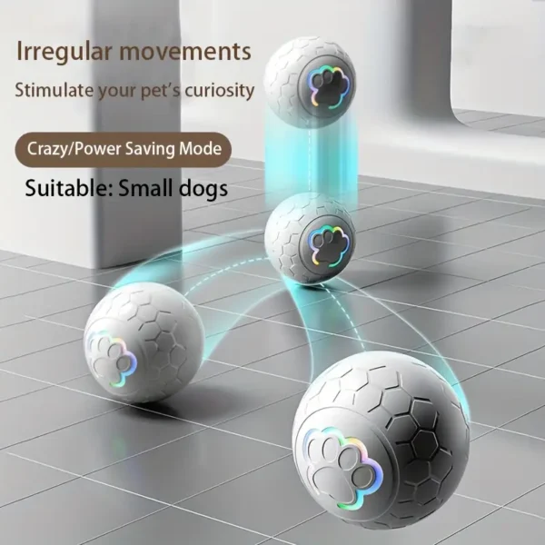 Interactive Pet Toy Ball - Rechargeable, Bite Resistant, Automatic Smart Bouncing Ball Christmas Gift - Image 2
