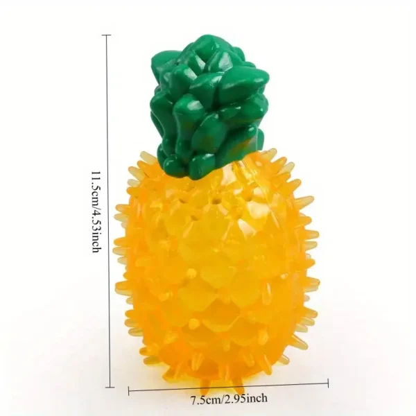 Pet Cooling Chew Toy - Reusable Dog & Cat Teething Toy with Watermelon, Pineapple, Lemon Shapes | Durable Thermoplastic Rubber | Ideal for Summer Playtime - Image 3