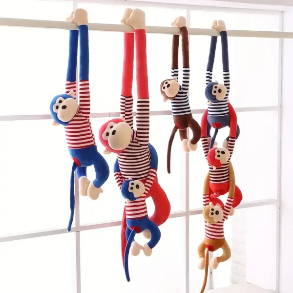 Soft Plush Monkey Dog Toy - Realistic Cartoon Design, Durable Chew & Play Companion for Small to Medium Breeds, Perfect Birthday Gift for Pet Lovers, Dog Boredom Relief | Vibrant Pet Accessory | Durable Dog Toy - Image 3