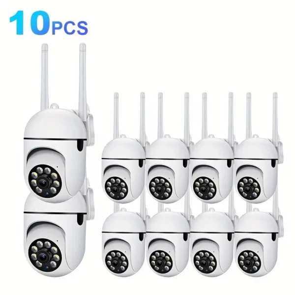 10pcs 1080P Smart Dome Cameras, Equipped With Automatic Tracking, Human Recognition, Pan Tilt Control, Ultra High Definition Night Vision Function, Alarm Reminder, Two-way Communication, Wireless Indoor Monitor, Pet Care, APP Control, Wireless Network Camera, Protecting Your Home/yard/shop