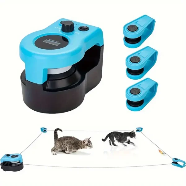 Cat Toys for Indoor Cats Interactive Cat Toy Wheel Exerciser New Cat Treadmill for Indoor Adjustable Speed Simulated Hunting Toy