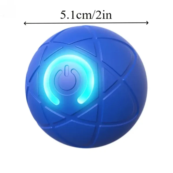 Interactive 4th Generation Smart Dog Toy Ball, Automatic Moving, USB Rechargeable, Geometric Pattern, Plastic, for Small Breeds, Pet Play Ball with Lithium Polymer Battery, ≤36V - Image 4