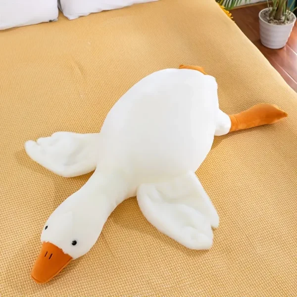 Cute Cartoon Duck & Goose Plush Toy - Soft Pillow for Indoor Pet Companion, Interactive Plaything with Orange Beak & Webbed Feet, Ideal Gift for Pets, Pet Gift|Playful Design|Soft Texture - Image 2
