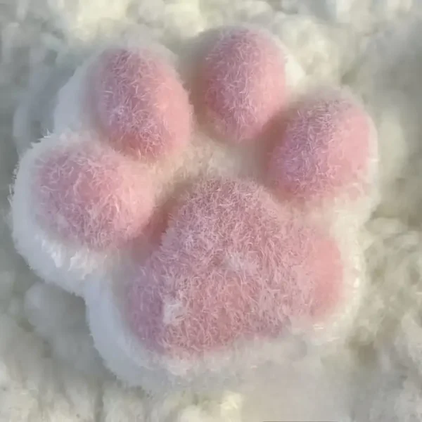 Soft Cat Paw Squeeze Pet Toy - Slow Rebound TPR Material, Suitable for All Breed Sizes of Cats for Interactive Play, No Batteries Required