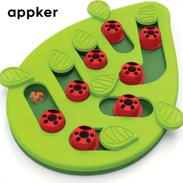 APPKER Interactive Cat Treat Puzzle Toy - Engaging Brain Stimulating Game for Indoor Cats, Slow Feeder for Healthy Eating & Play, Durable Plastic Pet Toy to Alleviate Boredom, Fun Challenge for Kittens & Adult Cats, Mental Stimulation Toy | Ladybug Motif | Durable Plastic Toy, Cat Toy, Without Battery - Image 2