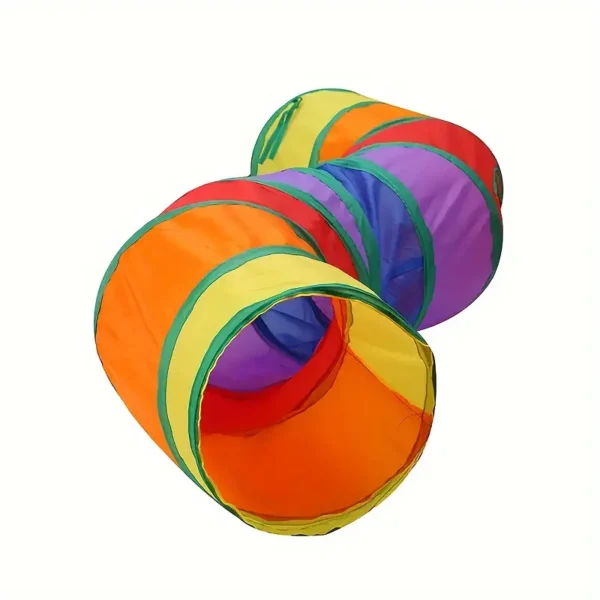 Foldable Fabric Interactive Maze with Multiple Tunnels for Cats - Fun Pet Exercise and Hideaway Playhouse for Indoor Cats - Image 4