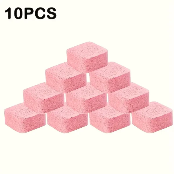 10pcs Automatic Toilet Bowl Cleaning Tablets Janitorial Deodorizers - Urine Stains And Yellow Dirt Remover - Effervescent Deep Cleaning Deodorizer For Toilet Bowls And Squat Pans - Image 2