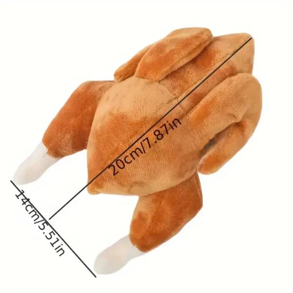 Durable Plush Chicken Dog Toy - Cartoon Design, Ideal for All Breeds - Interactive Chew and Play Pet Accessory - Image 4