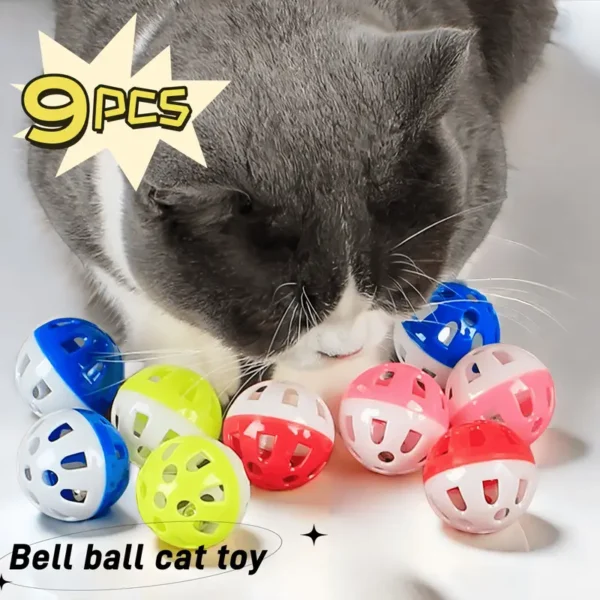 Cat Toy with Bell Ball - Parrot Toy - Fun with Sound and Rolling - Random Color - Image 4