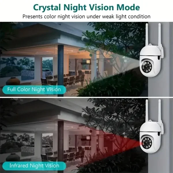 10pcs 1080P Smart Dome Cameras, Equipped With Automatic Tracking, Human Recognition, Pan Tilt Control, Ultra High Definition Night Vision Function, Alarm Reminder, Two-way Communication, Wireless Indoor Monitor, Pet Care, APP Control, Wireless Network Camera, Protecting Your Home/yard/shop - Image 3