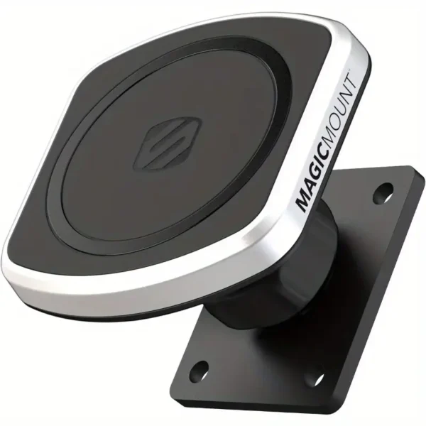 Scosche MagicMount Pro2 Magnetic Car Cell Phone Holder with AMPS Mounting Plate for Scosche ProClip Vehicle Specific Mount Bases Phone Stand Compatible with MagSafe iPhone Samsung Base Required
