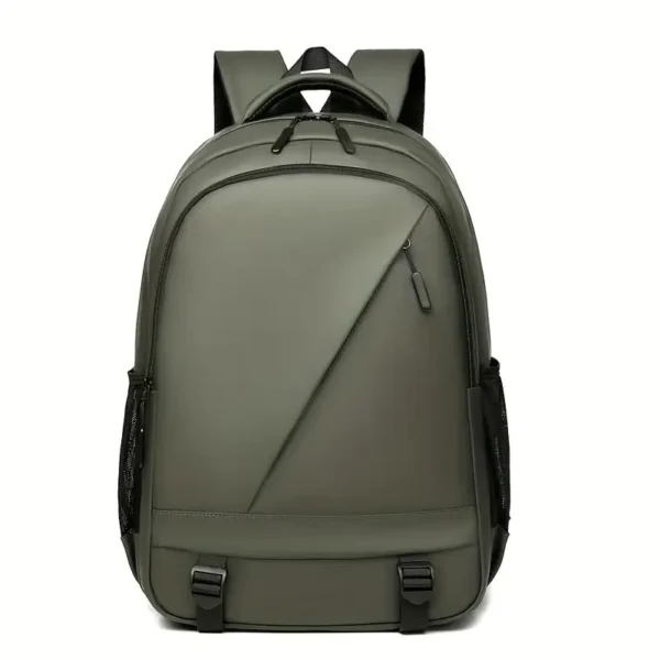 Men's High Quality Large Capacity Backpack - Durable Polyester Sporty Design with Adjustable Straps & Multiple Compartments for School, Commuting, Travel & Outdoor Activities, Travel Backpack - Image 3