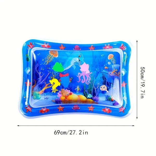 Dolphin-Themed Cat Play Mat with Water Sensor - Cooling Comfort Pet Game Pad, Animal Print Design
