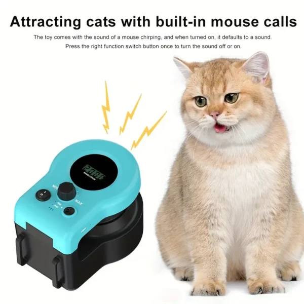 Cat Toys for Indoor Cats Interactive Cat Toy Wheel Exerciser New Cat Treadmill for Indoor Adjustable Speed Simulated Hunting Toy - Image 2