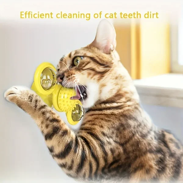 Interactive Windmill Cat Toy - 1pc, Engaging Spinning Design for Playful Cats, Enhances Bonding & Exercise - Image 5