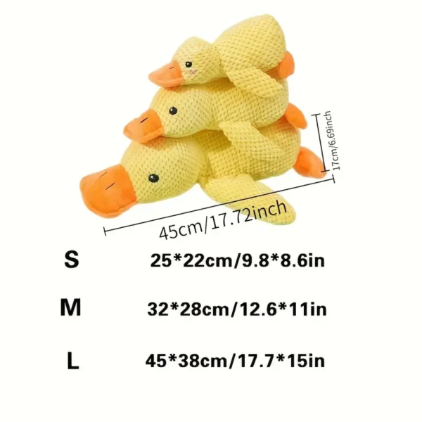 Plush Squeaky Duck Dog Toy | Bite-Resistant, Soft Chew Toy | For Medium to Small Breeds | Interactive Sound Effects | Play & Training | Dog Toys for Aggressive Chewers - Image 2