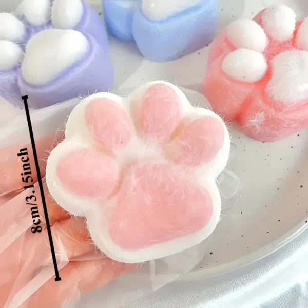 Soft Cat Paw Squeeze Pet Toy - Slow Rebound TPR Material, Suitable for All Breed Sizes of Cats for Interactive Play, No Batteries Required - Image 3