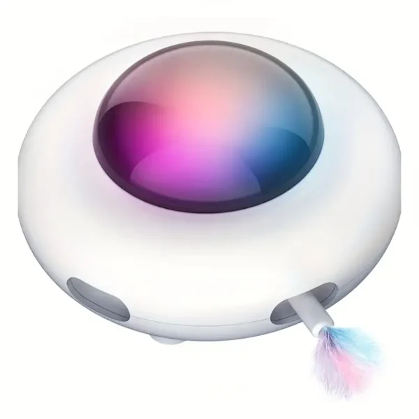 Smart Cat Toys with Vibrating Artificial Feathers - USB Rechargeable, 3 Speed Adjustable, ABS Material, Suitable for All Cat Breeds, Indoor Cat Automatic Entertainment, Cat Playtime, Modern Cat Toys, Durable Cat Toy.