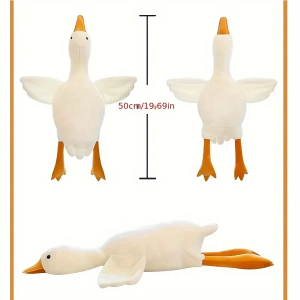 Cute Cartoon Duck & Goose Plush Toy - Soft Pillow for Indoor Pet Companion, Interactive Plaything with Orange Beak & Webbed Feet, Ideal Gift for Pets, Pet Gift|Playful Design|Soft Texture - Image 4