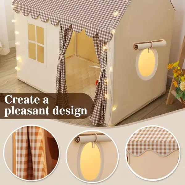 Tent Crawl For Boys & Girls Play Tent, Portable & Foldable Tents, Indoor Outdoor Tent Playhouse, Ideal Holiday Family Party Gift, Light Not Included - Image 4