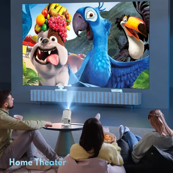 Portable 4K Mini Projector With WiFi And Wireless - [Built-in Apps & Auto Keystone]Full HD 1080P Supported, 180° Rotation Movie Projector, Compatible With TV Stick/Smartphone/USB - Image 4