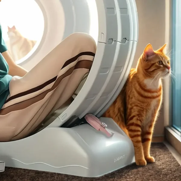 Cat Treadmill - Plastic Pet Treadmill for Indoor Cat Exercise & Play, No Battery Needed, All Breed Sizes, Cat Toy | Playful Cat Equipment | Durable Plastic - Image 5