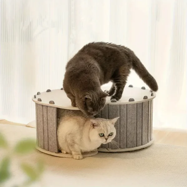 1/2pcs of All-Season Felt Cat Bed, Can Be Used As a Scratching Board, No Shedding, Disassembled And Portable for Storage, Suitable for Cats, Dogs, Rabbits, Squirrels And Other Pets Under 6.0 KG - Image 5