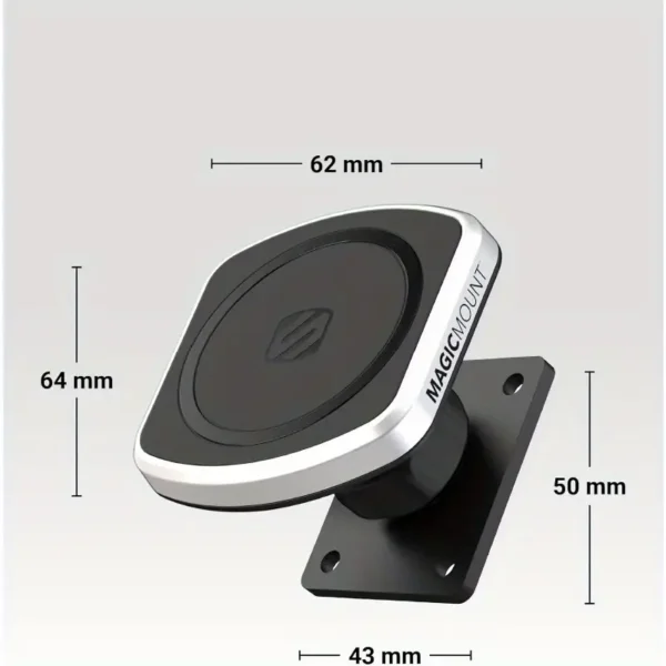 Scosche MagicMount Pro2 Magnetic Car Cell Phone Holder with AMPS Mounting Plate for Scosche ProClip Vehicle Specific Mount Bases Phone Stand Compatible with MagSafe iPhone Samsung Base Required - Image 6