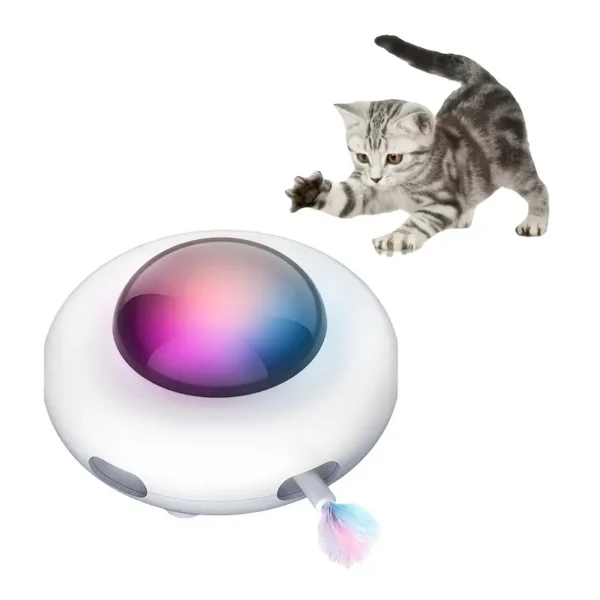 Smart Cat Toys with Vibrating Artificial Feathers - USB Rechargeable, 3 Speed Adjustable, ABS Material, Suitable for All Cat Breeds, Indoor Cat Automatic Entertainment, Cat Playtime, Modern Cat Toys, Durable Cat Toy. - Image 3