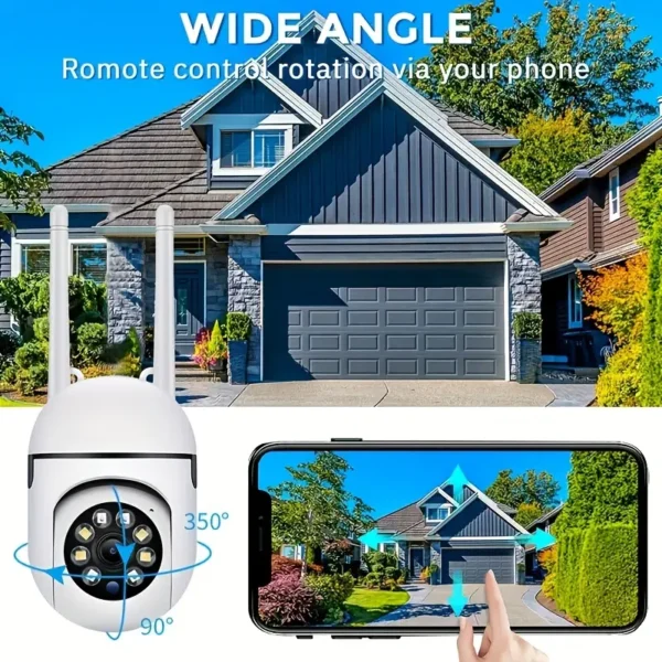 10pcs 1080P Smart Dome Cameras, Equipped With Automatic Tracking, Human Recognition, Pan Tilt Control, Ultra High Definition Night Vision Function, Alarm Reminder, Two-way Communication, Wireless Indoor Monitor, Pet Care, APP Control, Wireless Network Camera, Protecting Your Home/yard/shop - Image 2
