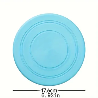 1pc Durable Dog Toy 15.98cm - Interactive Plastic Flying Disc for Small Breeds, Ideal for Pool & Beach Play, Available in Blue, Green, Yellow}
