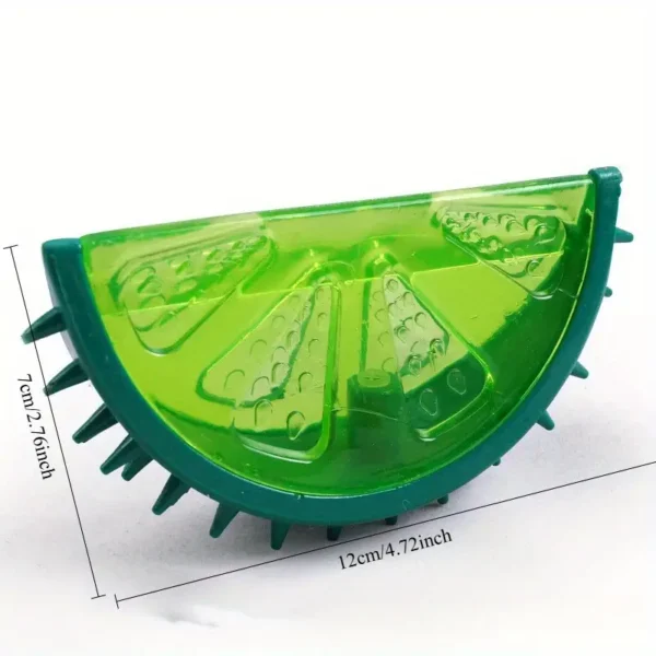 Pet Cooling Chew Toy - Reusable Dog & Cat Teething Toy with Watermelon, Pineapple, Lemon Shapes | Durable Thermoplastic Rubber | Ideal for Summer Playtime - Image 2