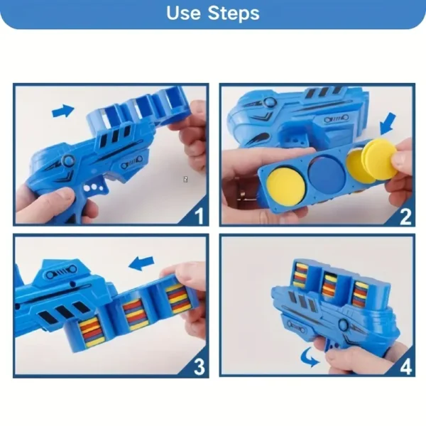 Interactive Cat Launcher Toy - Relax and Have Fun with Colorful Discs, No Batteries Required, Suitable for All Cat Breeds, Plastic Material - Image 6