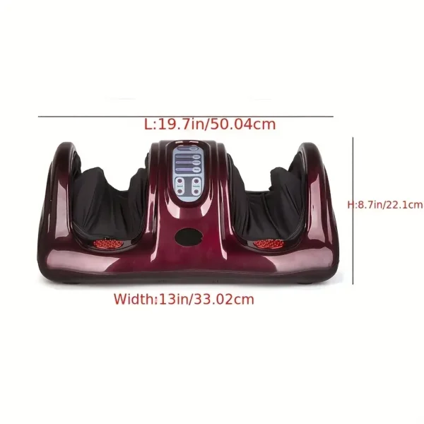 Shiatsu Foot Massager Machine With Remote Controller, Kneading And Rolling Home Massagers For Feet, Ankle, Calf, Leg, Gift For Men, Women, Father, Mom Parents And The Elderly, Red - Image 4
