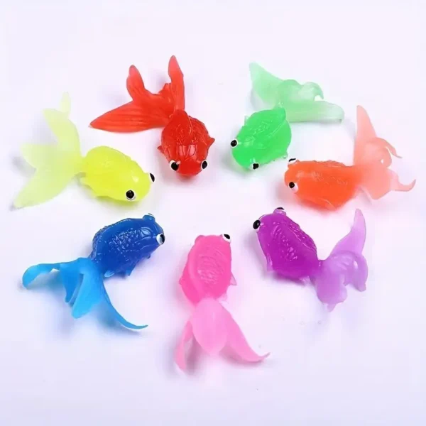 6pcs Interactive Cat Toy Set - Colorful, Durable Plastic Teaser Toys for Endless Fun & Exercise Random Color Cat Fishing Game - Image 3