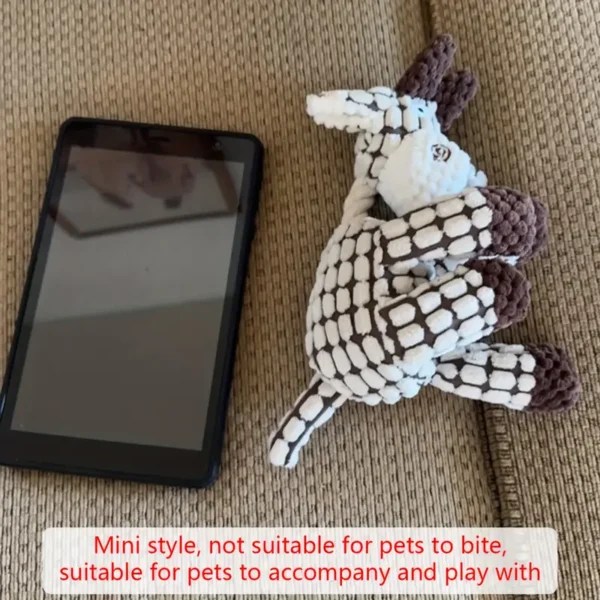 1pc Random Color Cartoon Fabric Dog Squeaky Toy with Rope Design, Soft and Durable for Medium-Sized Dogs, Supervised Play Only, Assorted Colors and Patterns, Dog Toys - Image 2